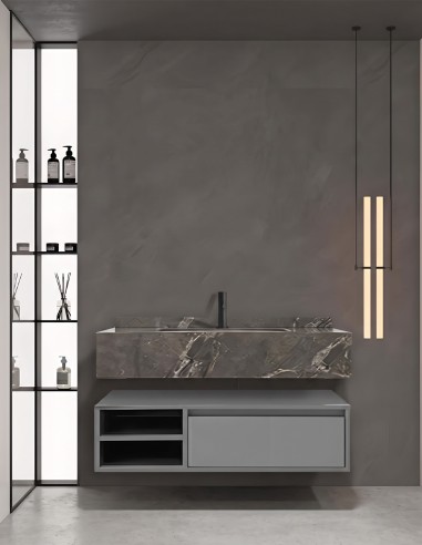Mobile bagno sospeso modello Alba con un...