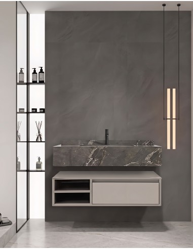 Mobile bagno sospeso modello Alba con un...
